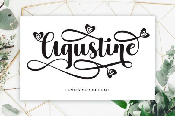 Agustine Script: Bold Handwritten Font for Confident Design