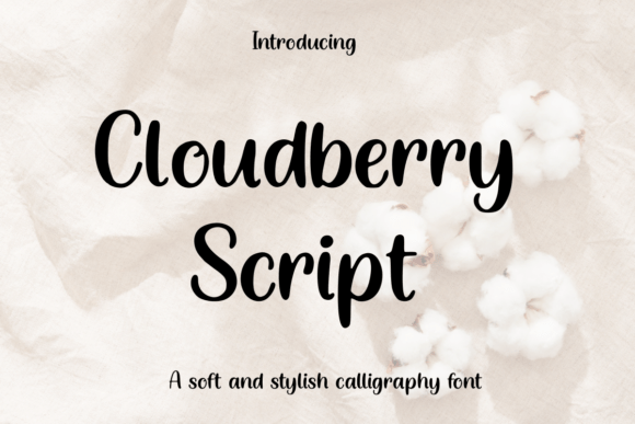 Cloudberry Script: A Modern Calligraphy Font with Heart