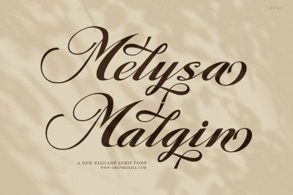 Discover the Artistry of Melysa Malgin Calligraphy Script