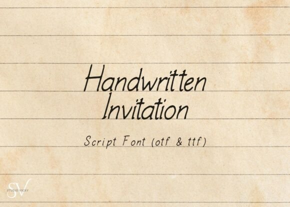 Handwritten Invitation Script: Style Your Designs with Flowing Elegance