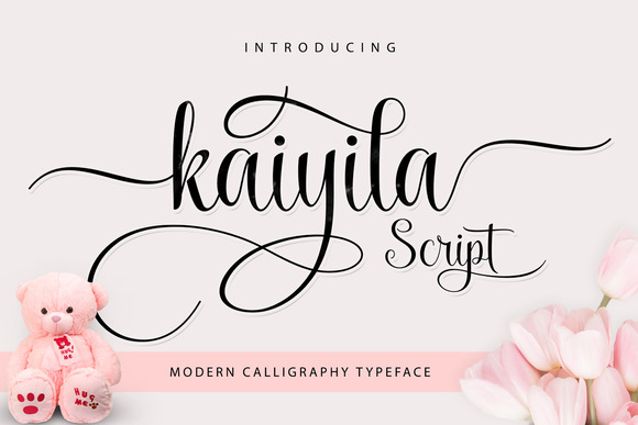 Kaiyila Script: A Modern Calligraphy Font for Bold Creativity