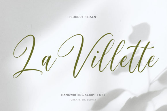 La Villette Script: A Modern Script Font for Elegant Branding