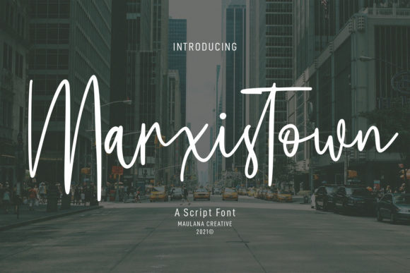 Marxistown Script: The Sophisticated Script Font for Modern Brands