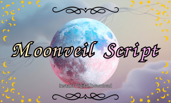 Moonveil Script: The Celestial Display Font for Magical Design