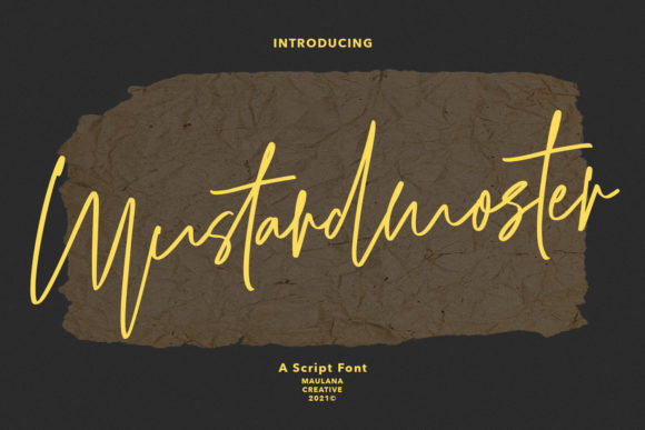 Mustardmoster Script: The Stylish & Laid-Back Script Font