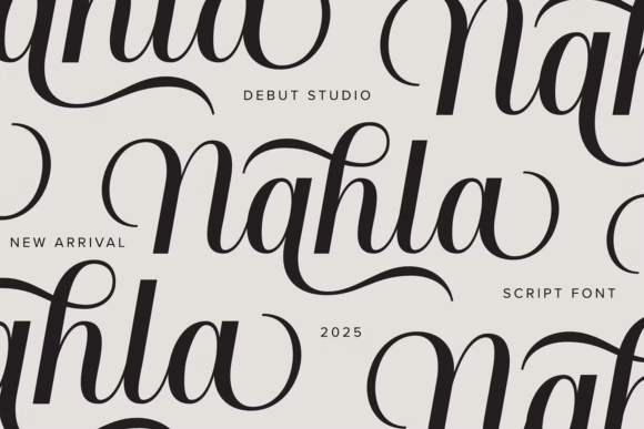 Nahla Script: A Modern Brush Font for Real-World Design