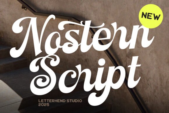 Nostern Script: A Bold Typeface for Modern Vintage Branding