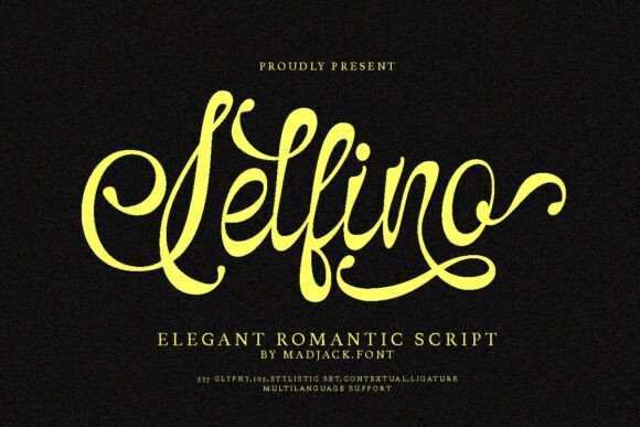 Selfino Script: A Luxurious, Romantic Typeface